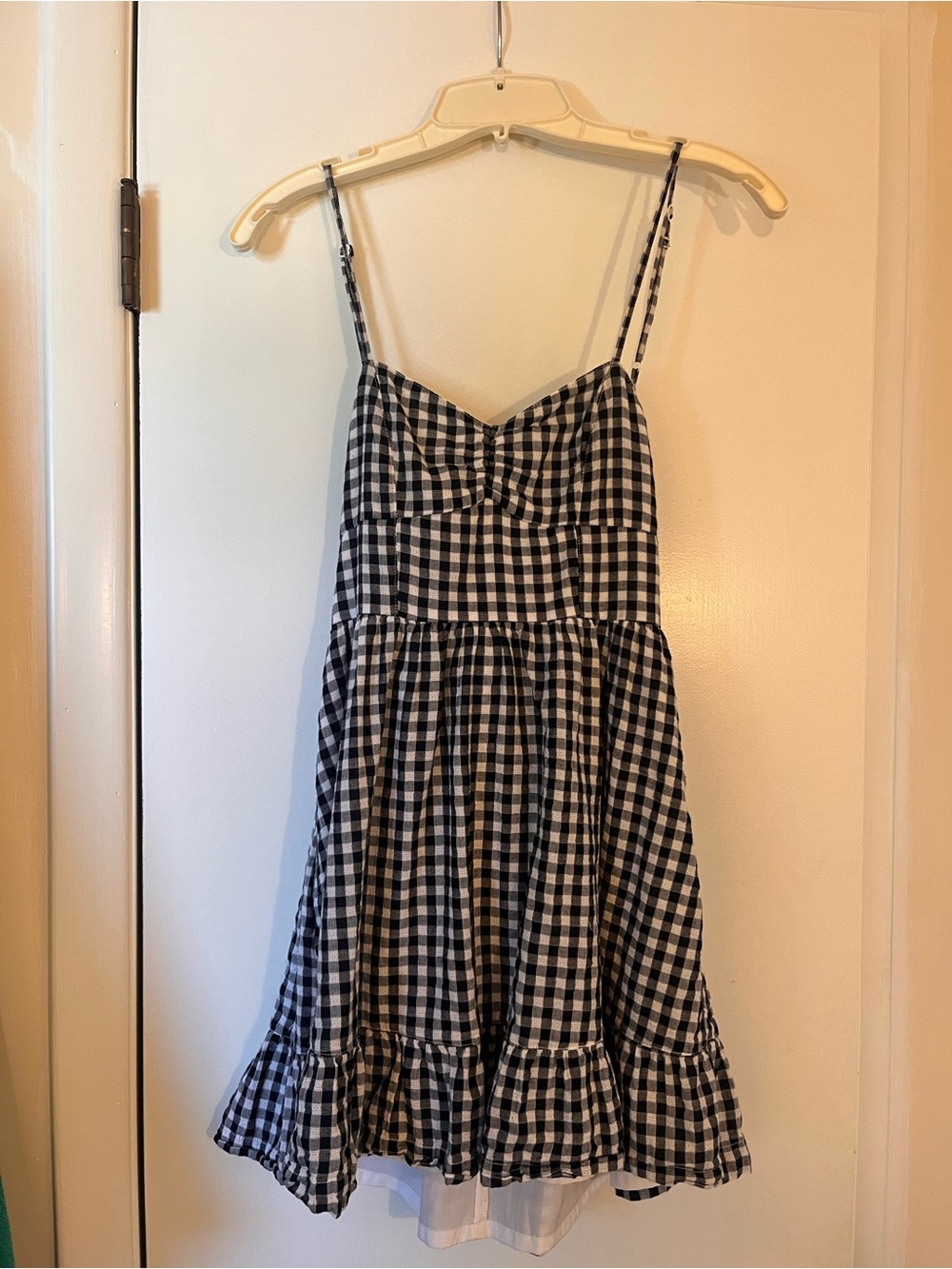 American Eagle Black and White Gingham Dress